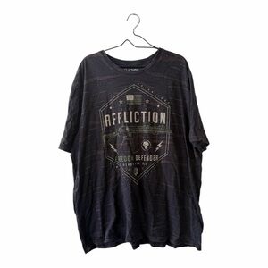 Affliction Black Green Camo Freedom Defender Graphic T Shirt Men’s Size 3XL Tee